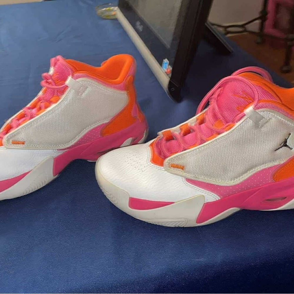 Jordan Kids' Pink and Orange Sneakers